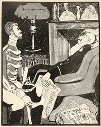 Un jeune Albert Ier en conversation avec son oncle, Léopold II, 1904